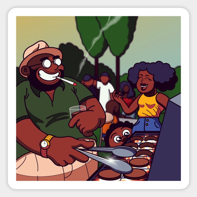 The Cookout Sticker by artofbryson